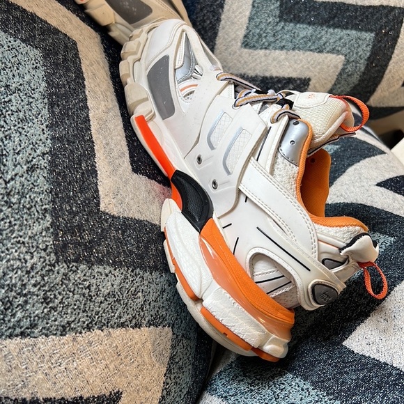 Balenciaga MEN'S TRACK SNEAKER IN WHITE Size 7 EU 40 - Picture 5 of 13